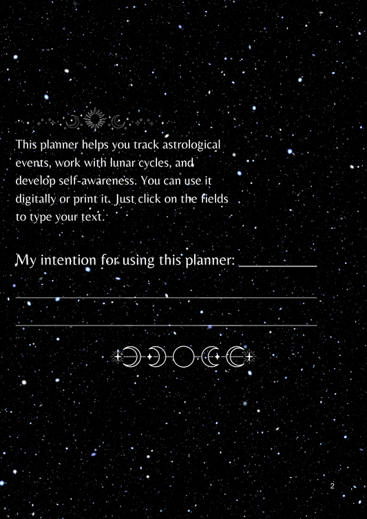 Astrological Planner – Your Personal Cosmic Guide